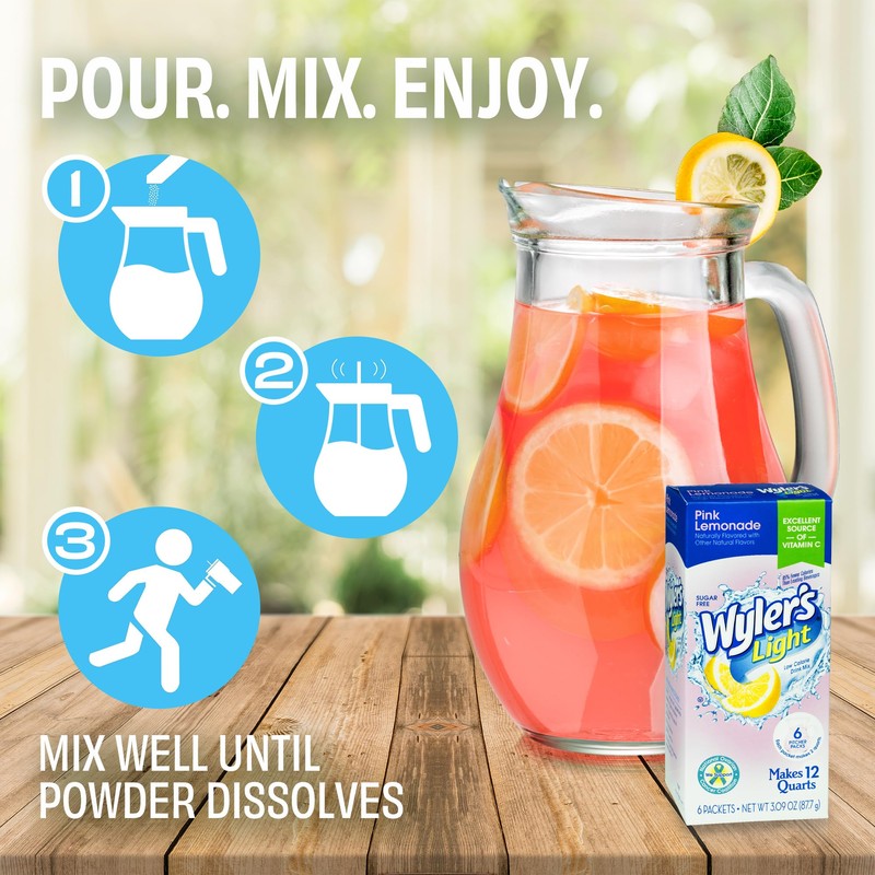 Wyler's Light Drink Mix Packets - 8 Pitcher Packs (12qt)