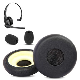HAIZEEN Ear Pads Compatible with TaoTronics Wireless Mono Headset TT-BH041 Ear Pads Replacement Cushion (Protein Leather/Memory Foam)