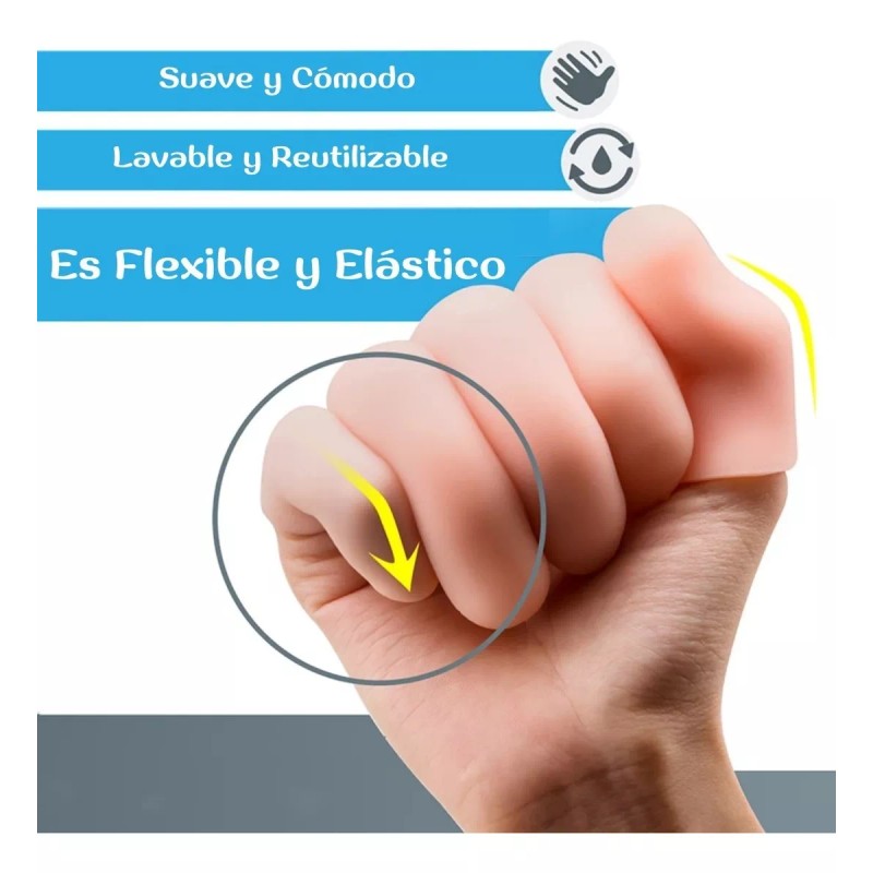 Universo en Linea Set 5pz Protectores Para Dedo Silicona Resistente