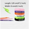 Jurxy 3 Pairs Shoelaces Text Printed Flat Shoelaces Replacement Shoe