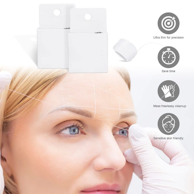 Eyebrow Cord, Eyebrow Pre-Dyed Thread Microblading, Brow Mapping String for