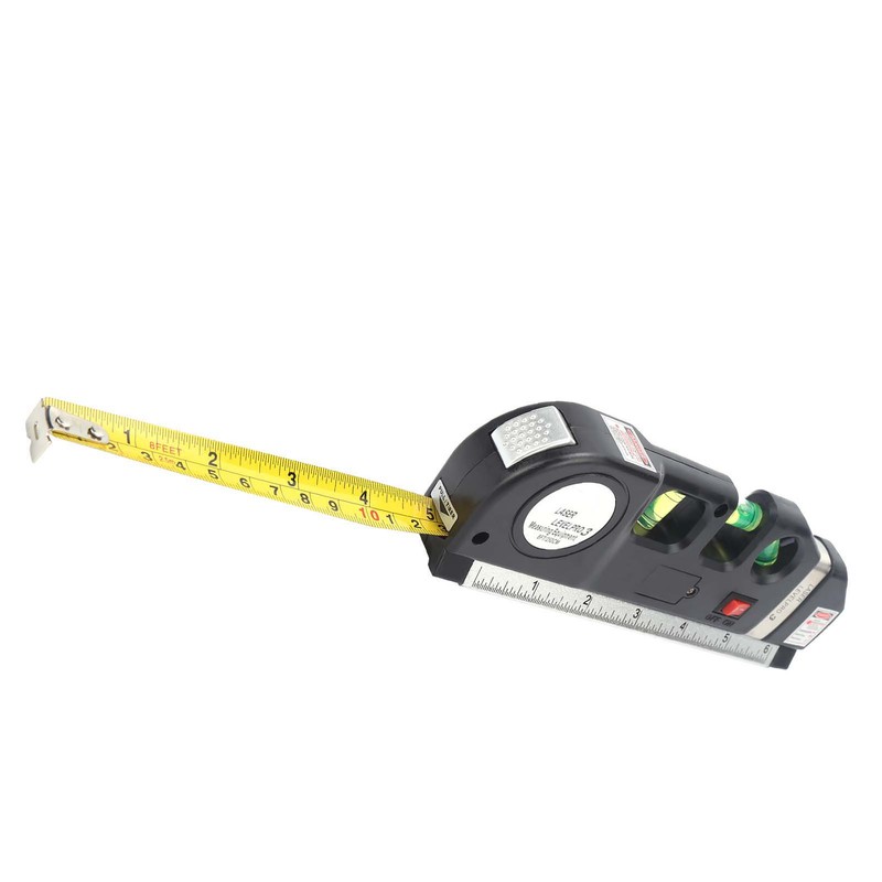 Laser Spirit Level Multifunctional Horizontal Ruler Measuring Tape Measure Ruler