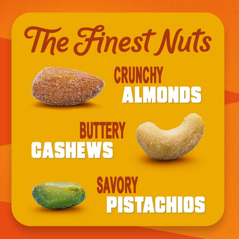 Blue Diamond Almonds, Mixed Nuts Sweet Honey Roasted Deluxe Snack