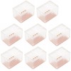 ColorfylCoco Chair Leg Cap, Clear, Rectangular, Square, Square Shape, Set