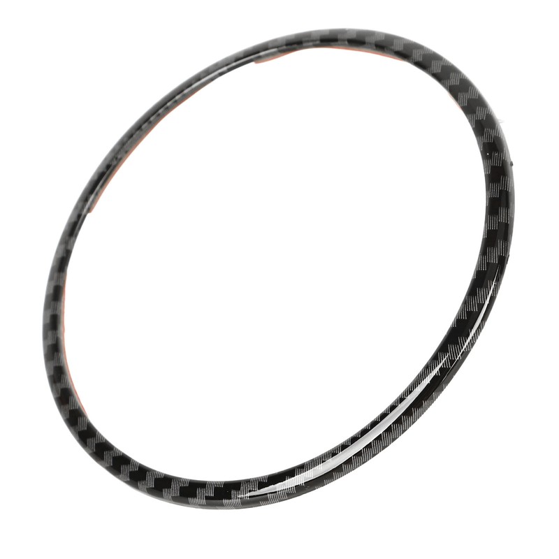 Steering Wheel Emblem Ring Carbon Fiber Look Simple Cool Replacement