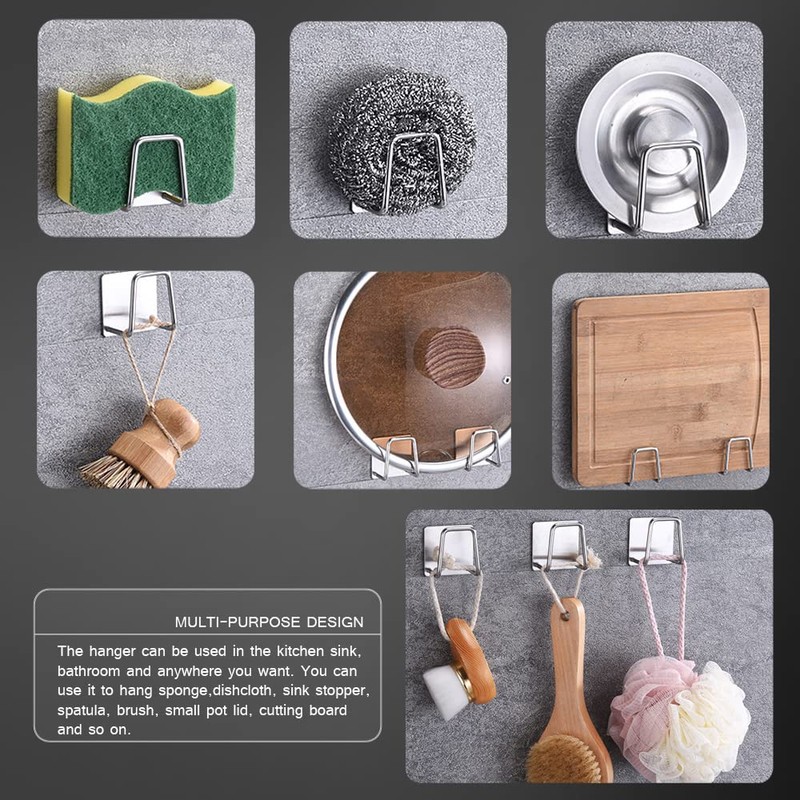 SENLIXIN Sponge Holders for Kitchen Sink Adhesive Sponge Holder Sink