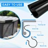 64 Pcs Pool Cover Clips, 2 Shapes Winter Swimming Pool