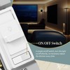 TOPGREENER Paddle Dimmer Light Switch for 200W Dimmable LED/CFL Lights,