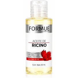 Aceite de Ricino Travel Size para Cejas y Pestañas Estimula el Crecimiento y Fortalece Hidratación para Piel y Pelo 50ml Formue Cosmetics