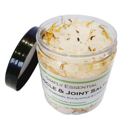 Simply Essential Muscle & Joint Bath Salts Soak with Lavender, Rosemary, Eucalyptus & Camphor 250g