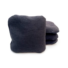 SC Cornhole Games Professional Cornhole Bags (Set of 4)- Slide/Stick Pro Series Corn Hole Bags (Black)