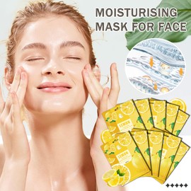WENJLYJ 10 Pcs Face Sheet Masks Set,Moisturizing Sheet Masks,Hydrating Facial Mask Gift Set for Women,Mom,Wife & Girlfriends(F)