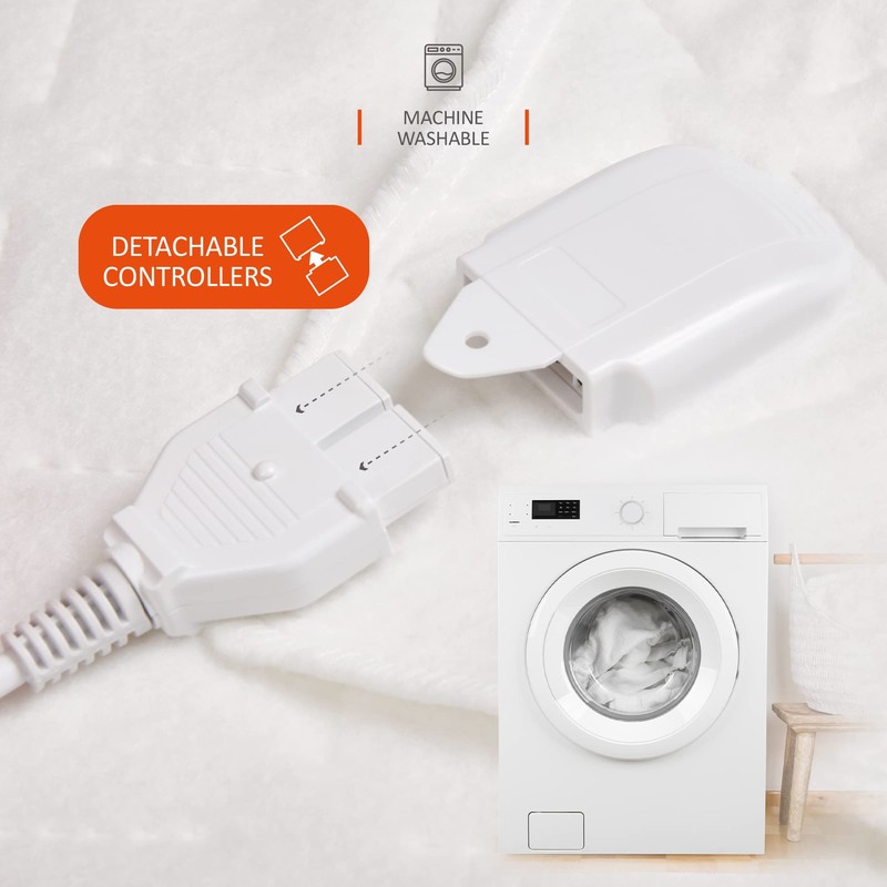 Wärmer Diamond Lattice Tie Down Electric Heated Blanket - Control