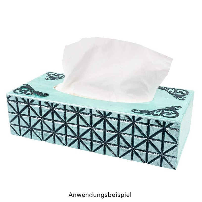 Ideen mit Herz Cosmetic Tissue Box | Wooden Tissue Dispenser