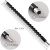 11.8 inch Flexible Drill Extension Bit,60mm/100mm/150mm Magnetic Screwdriver Bit Holder