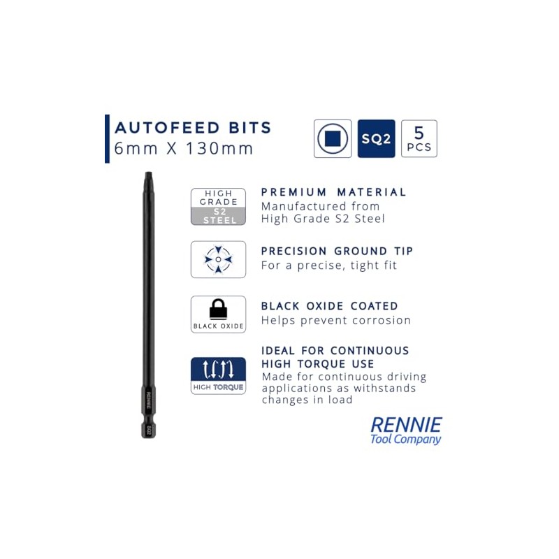 5 x Rennie Tools 130mm Long SQ2 Compatible with Senco