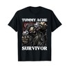 Tummy Ache Survivor Funny Cool Edgy Hard Skeleton Meme T-Shirt
