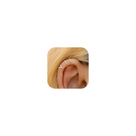 Ear Cuffs Non Piercing Ear Cuff Earrings for Women Trendy Gold Clip on Cartilage Earring Hypoallergenic Non Pierced Earrings Christmas Stocking Stuffers Gifts