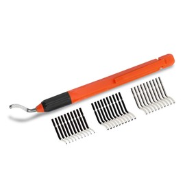 AFA Tooling - Deburring Tool with 31 High Speed Steel Swivel Blades - Works on Metal, Resin, PVC Pipes, Copper, Plastic and 3D Printed Edges - Plumbing & 3D Printing Burr Removal Reamer Tool