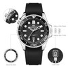 OXFANITE Mens Watches Waterproof Rubber Band Watch for Men Luminous