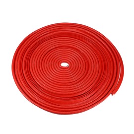 X AUTOHAUX Car Door Edge Guard, 32.8ft U Shape Rubber Edge Trim Seal Strip Protector Universal for Car Truck ATV Boat Multifunctional No Glue PVC Iron Red