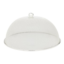 EDZARD Classic Protective Cover (Diameter 30 cm, Height 16 cm), Elegant Silver-Plated, Tarnish-Resistant, Food Umbrella, Fly Cover