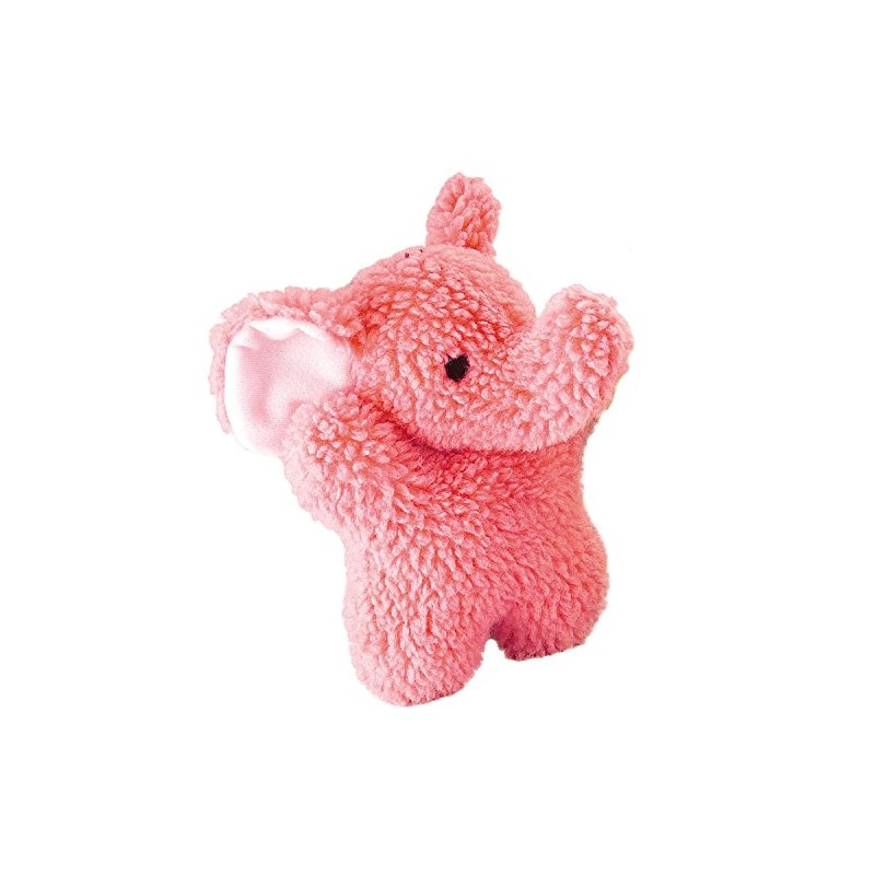 Zanies Cuddly Berber Baby Elephant Dog Toys, Pink 8-Inch