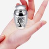 1pcs 6.5cm Small Urns Mini Cremation Human Ashes Holder Aluminum