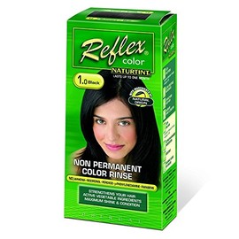 (3 PACK) - Naturtint - Reflex Non Permanent Colour Rinse - 1.0 Black | 90ml | 3 PACK BUNDLE by NATURTINT