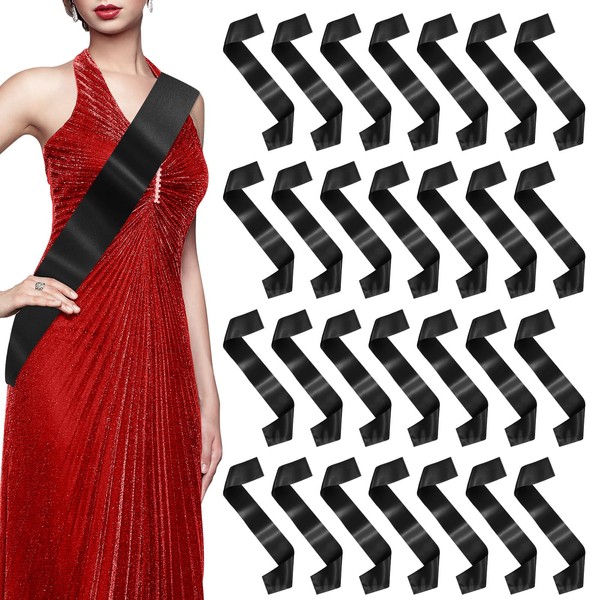 Black Sashes Blank Sashes for Pageants Plain Sashes for Beauty