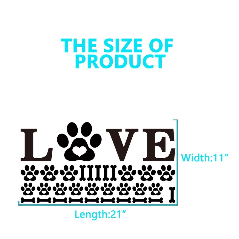 Dog Quotes Wall Stickers for Bedroom: Inspirational Love Cat Puppy