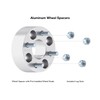 RockTrix 4x4 Wheel Spacers, 2 inch Thick Golf Cart Wheel