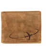 FFelsenfest Wallet with Airplane Motif, RFID Protection, Approx. 12.5 x