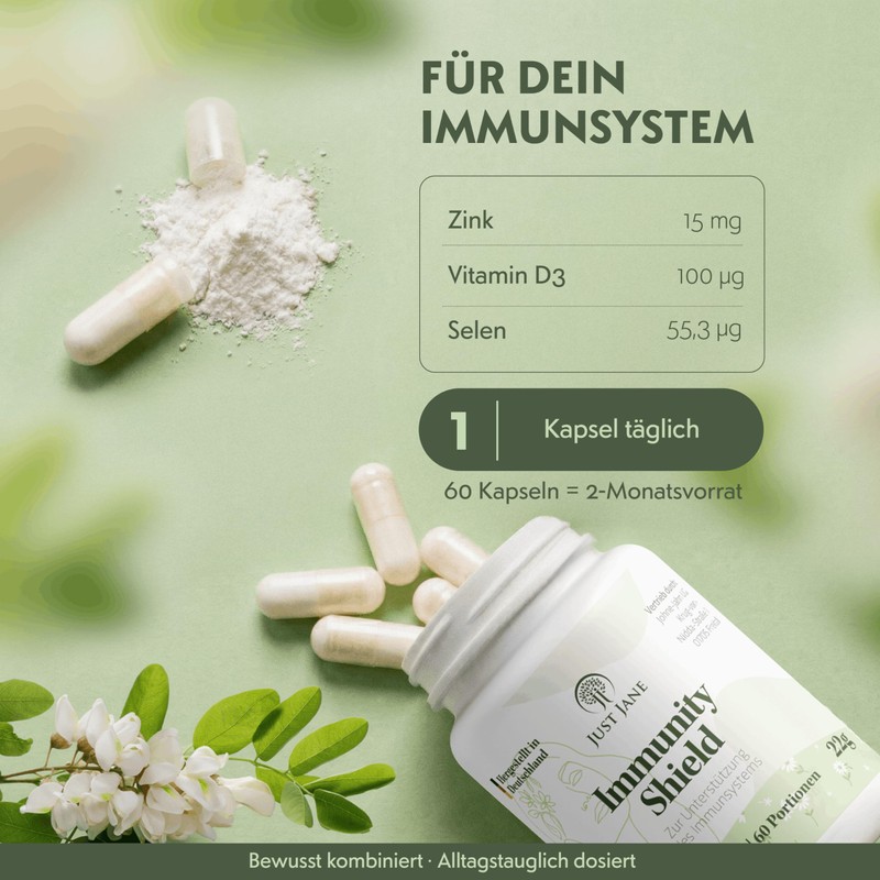 Just Jane Immunity Shield - Vitamin D3 4000 IU High