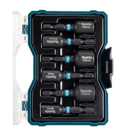 Makita Makita E-15768 Impact Black Steckschlssel-Set 6-teilig in Aufbewahrungbox, SW6 - SW13, magnetisch, Steckschlssel 50 mm lang