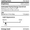 SUSLUM 12-Pack E12 Chandelier Light Bulbs 60W Warm White 2700K