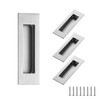Ravinte 4 Pack Brushed Nickel Sliding Closet Door Handles Silver