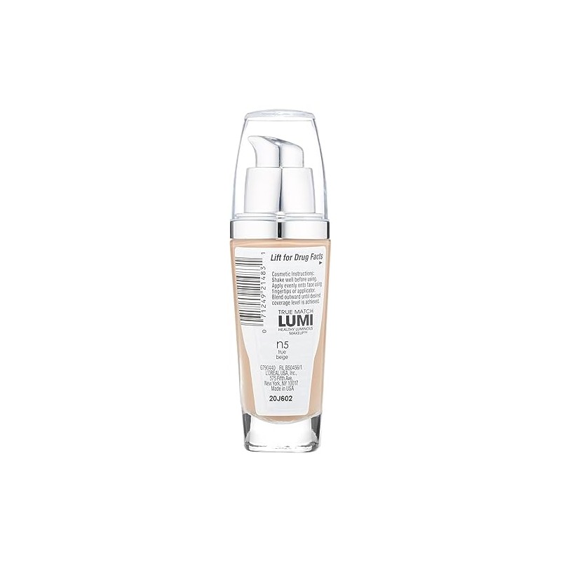 L'Oreal Paris True Match Lumi Maquillaje luminoso saludable, N5 True