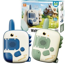 Walkie Talkies Toys for Girls:Unicorn Toys 2 Pack Birthday Gifts for 3 4 5-7 8 Year Old Girls Toy (Dinosaur-Green&Blue)