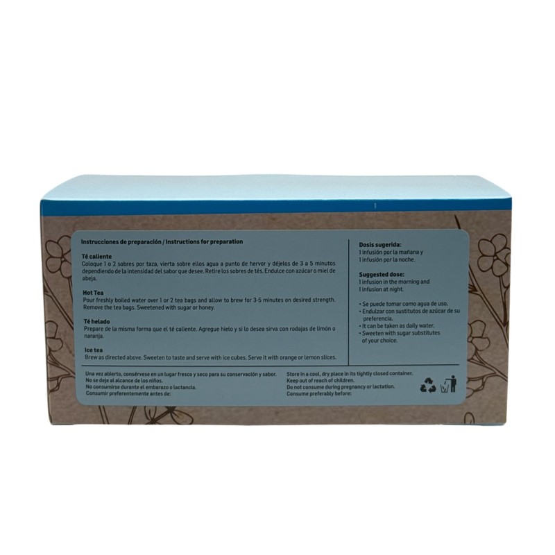 Palo Azul Herbal Tea – 25 Tea Bags –Kidneywood (Blue