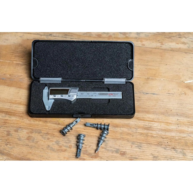 General Tools 1433 Fraction Plus Digital Fractional Caliper 3-Inch