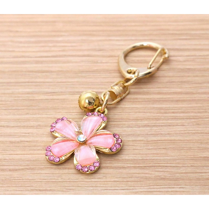 Matsumi Kogei Sakura Key Chain with Glitter 1.0 x 2.8