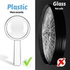 100Pcs Mini Handheld Magnifying Glass 3X Small Plastic Magnifying Glass