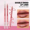 SHCOETY Double Ended Lip Liner Set, 6 Pencils 12 Shades,