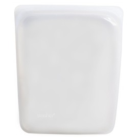 Stasher Wiederverwendbare Lebensmitteltauglichkeit Platin-Silikonbeutel, farblos, Half Gallon/Large