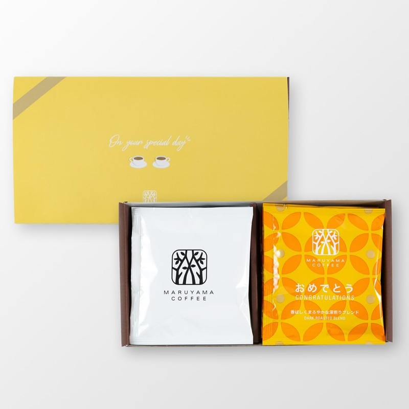Maruyama Coffee Happy Birthday Drip Bag Gift, Set of 8,