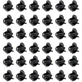Aucuu 36PCS Mini Hair Clips, Claw Clips, Plastic Mini Hair Claws, Non Slip Hair Claw Clips Clamps for Girls and Women, H-air Accessories Suitable for Kids and Adult Hairstyles (Black)