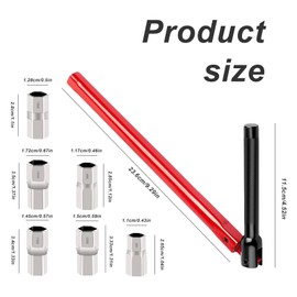 PARFCO Stand Faucet Wrench 13mm Right Angle Stand Tap Wrench 8-14mm Faucet Installation Tool, Carbon Steel Floor Tap Wrench for Repair Taps