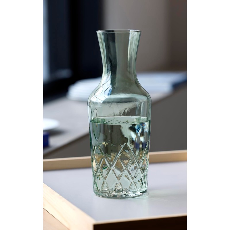 Lyngby Glas Sorrento Water Carafe 1 Litre Green