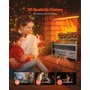 VEVOR 20 Inch Electric Fireplace Log Heater, Fireplace Insert with